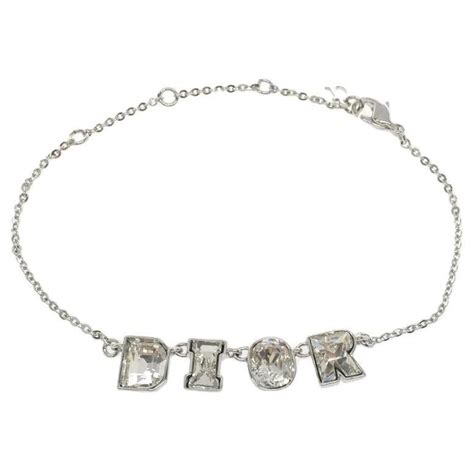 armband silber christian dior al|Dior schriftzug armband.